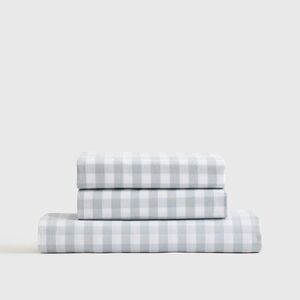Quince Gray Gingham Bedding Sheets